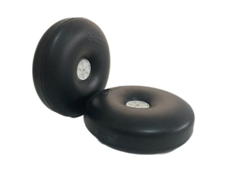 Dynam 5.5  Big Smooth Surface Rubber Wheel for RC Airplane (2pcs - 4.2 mm Hole axle) For Discount