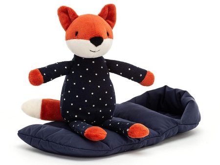 Jellycat Sleeping Bag Snuggler Fox For Cheap