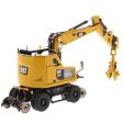 1:50 Cat® M323F Railroad Wheeled Excavator - Cat Yellow Version High Line Series, 85662 For Sale