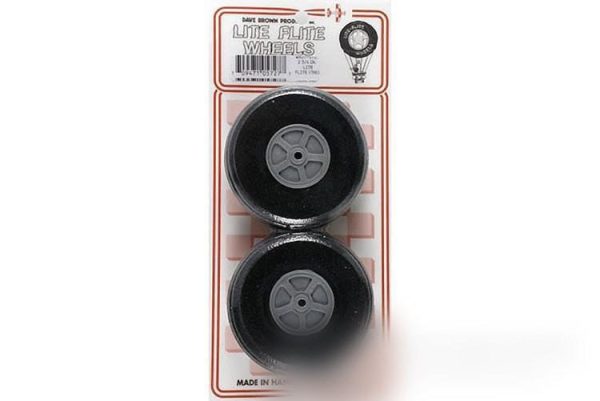 Dave Brown 69.8mm (2.75 ) x 19mm Treaded EVA Foam Lite Flite Wheels for 3.2mm Axle (2 Pack) Sale