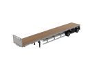 1:50 53  Flat bed trailer  - Silver, 91023 on Sale