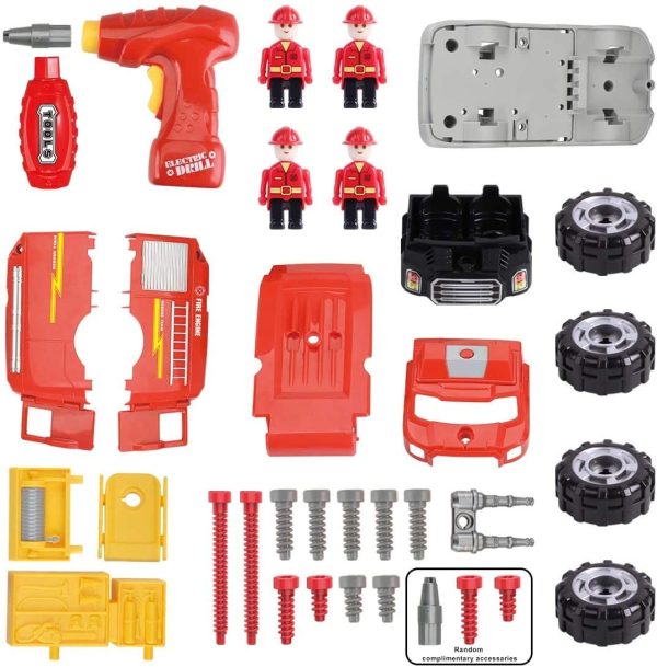 STEM Toys - Take Apart Fire Engine Assemble Toy for Kids Online Hot Sale