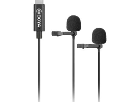 BOYA DIGITAL DUAL LAVALIER MICROPHONES BY-M3D Sale