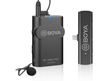 BOYA 2.4 GHz Wireless Microphone System For Android and other Type-C devices 2.4GHz BY-WM4 PRO-K5 Online Sale